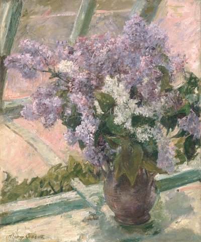 Lilas à une fenêtre - Mary Cassatt